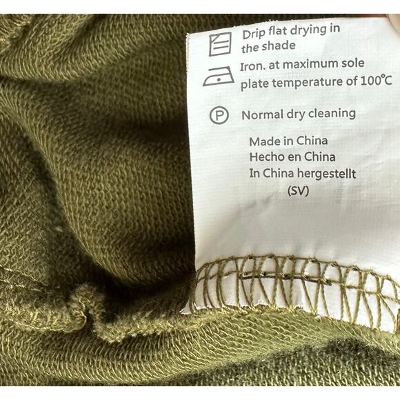 We1Fit Womens Jogger Pants Size XXL Olive Green Drawstring Elastic Waist Terry - Picture 5 of 10